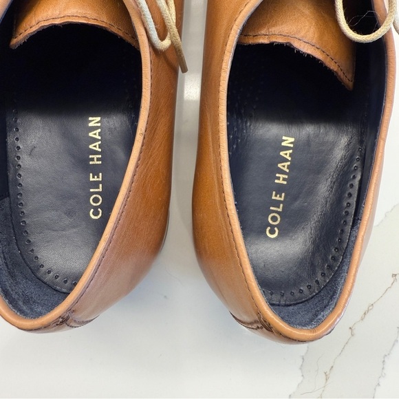 Cole Haan Men\'s Williams Postman Plain Brown Leather Oxford Dress Shoes 11.5 M main image 2